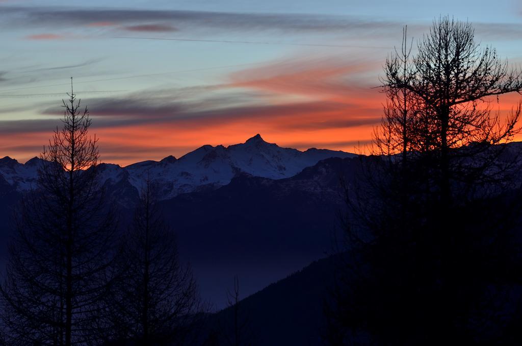 Le Coin Des Melezes - Nature & Trek - Camere In Baita Di Montagna Brusson Exteriör bild